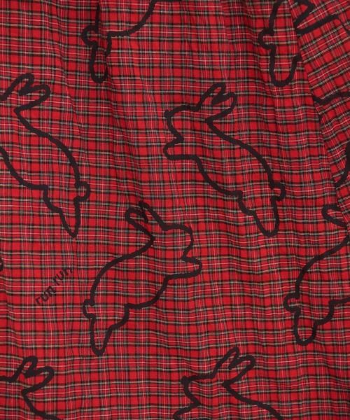 I am I in fact...（アイアムアイインファクト）の「run rabbit ギャザースカート（スカート・レディース・グリーン/レッド・FREE）」の17枚目の写真