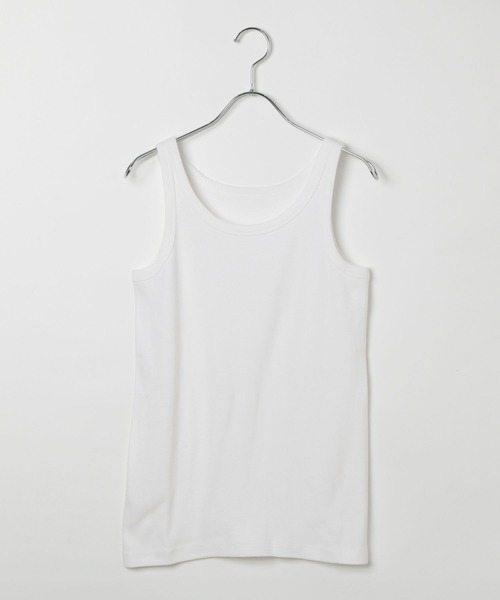 BAYFLOW（ベイフロー）の「[UVカット・接触冷感・抗菌防臭]ベーシックタンクトップ（タンクトップ・レディース・ブラック/モカ/ベージュ/オフホワイト・MEDIUM/SMALL）」の5枚目の写真