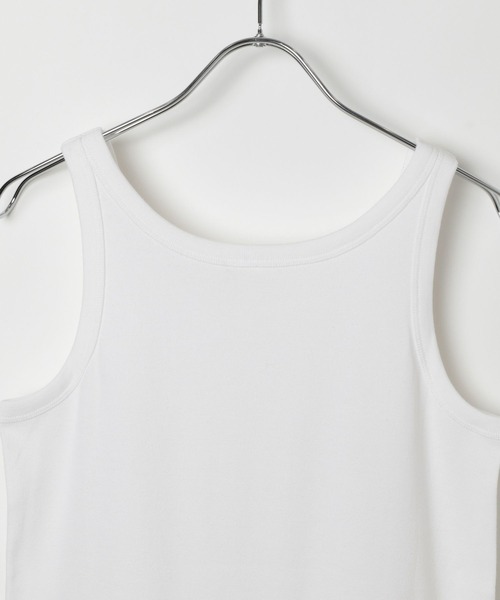 BAYFLOW（ベイフロー）の「[UVカット・接触冷感・抗菌防臭]ベーシックタンクトップ（タンクトップ・レディース・ブラック/モカ/ベージュ/オフホワイト・MEDIUM/SMALL）」の13枚目の写真