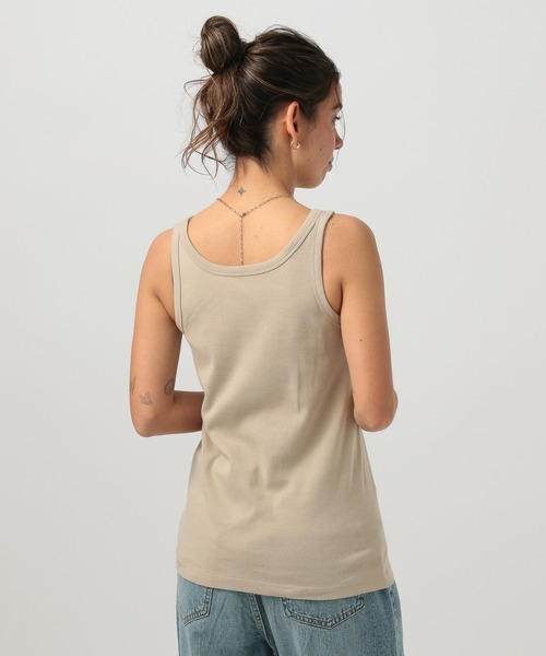 BAYFLOW（ベイフロー）の「[UVカット・接触冷感・抗菌防臭]ベーシックタンクトップ（タンクトップ・レディース・ブラック/モカ/ベージュ/オフホワイト・MEDIUM/SMALL）」の20枚目の写真