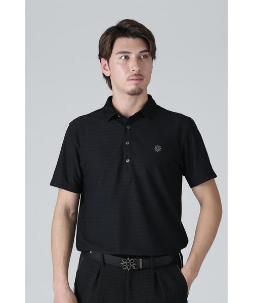 セール】【St ANDREWS】縄柄ジャガード半袖シャツ (MENS