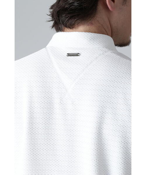 セール】【St ANDREWS】縄柄ジャガード半袖シャツ (MENS