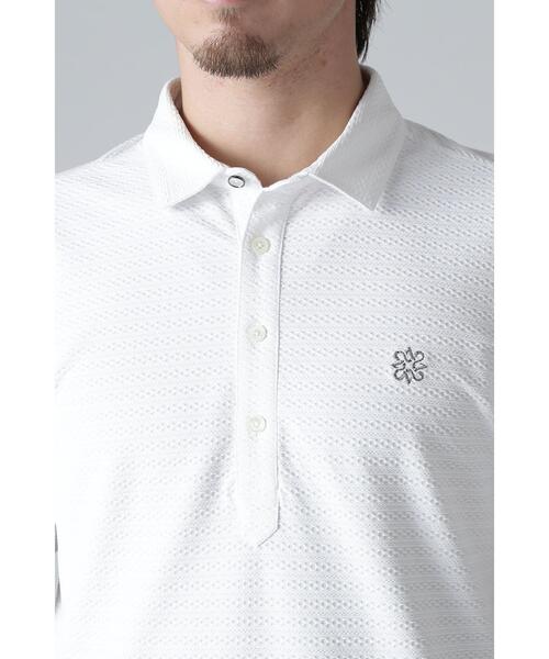 St ANDREWS(セントアンドリュース)の「【St ANDREWS】縄柄ジャガード半袖シャツ (MENS)(ポロシャツ・メンズ・ホワイト/ブラック/グリーン・L/M/LL)」の18枚目の写真