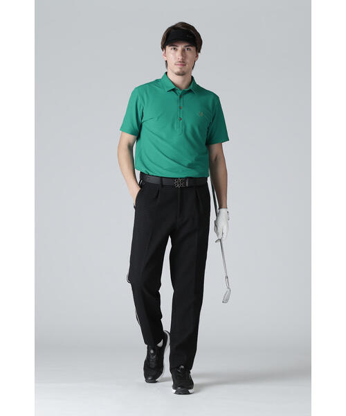 【限定価格】ST ANDREWS ブラック ポロシャツ 半袖 St ANDREWS ポロシャツ ポロ 「St ANDREWS」エアロクールピケSA