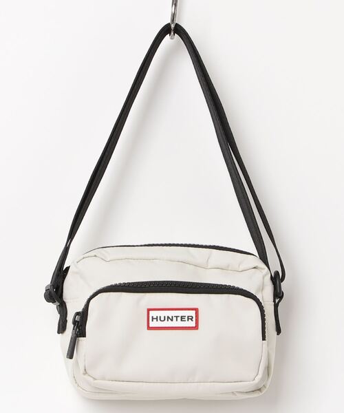 HUNTER ナイロンバッグ ホワイト ハンター HUNTER トラベル リップストップ リサイクル ナイロン