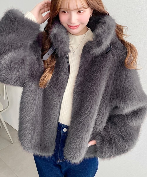 Elegante♡ブルゾン 白 M DC0019_71-081_FR01-450x450.jpg