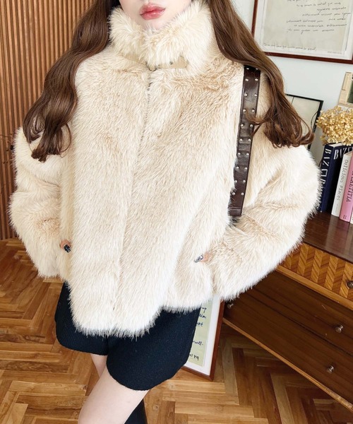 セール】2WAYアレンジカラーファーブルゾン（その他アウター