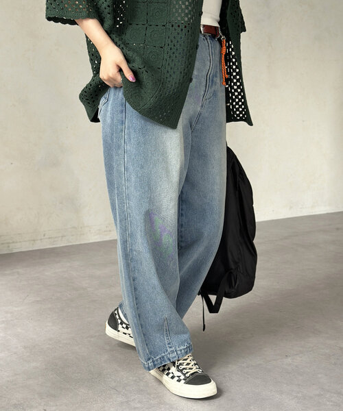 CPCM（シーピーシーエム）の「チャーム付きランタンデニムパンツ（デニムパンツ・メンズ・インディゴブルー/ネイビー/ブラック・MEDIUM/LARGE）」の5枚目の写真