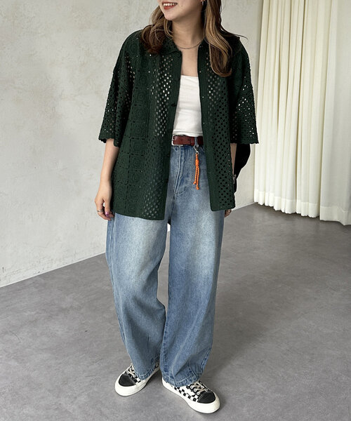 CPCM（シーピーシーエム）の「チャーム付きランタンデニムパンツ（デニムパンツ・メンズ・インディゴブルー/ネイビー/ブラック・MEDIUM/LARGE）」の6枚目の写真