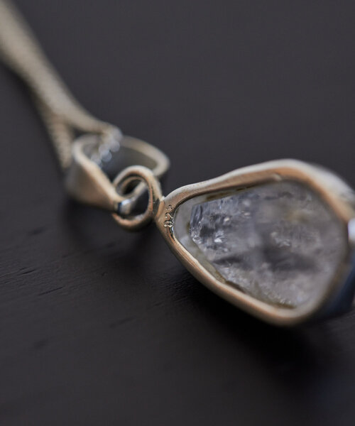 スターリングシルバー使用》ハーキマーダイヤネックレス