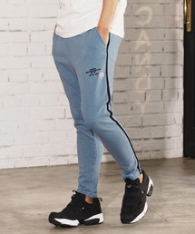 mp13505-denim jersey pants ニットデニムパンツ