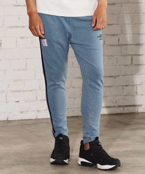 seventy seven(セブンティセブン)の「mp13505-denim jersey pants ニットデニムパンツ(スウェットパンツ・メンズ・インディゴブルー/ライトインディゴブルー・S/M/L/XL)」の11枚目の写真