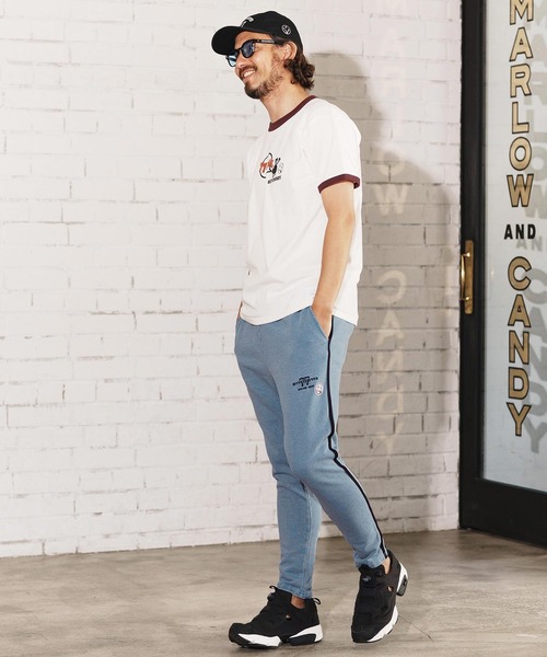 seventy seven(セブンティセブン)の「mp13505-denim jersey pants ニットデニムパンツ(スウェットパンツ・メンズ・インディゴブルー/ライトインディゴブルー・S/M/L/XL)」の13枚目の写真