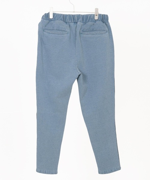 seventy seven(セブンティセブン)の「mp13505-denim jersey pants ニットデニムパンツ(スウェットパンツ・メンズ・インディゴブルー/ライトインディゴブルー・S/M/L/XL)」の17枚目の写真