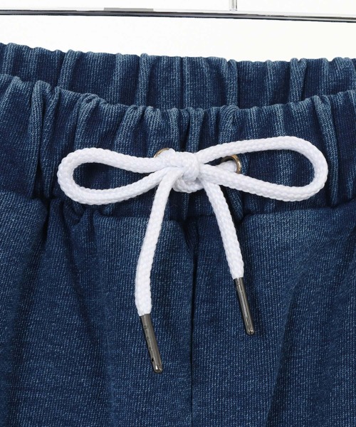 seventy seven(セブンティセブン)の「mp13505-denim jersey pants ニットデニムパンツ(スウェットパンツ・メンズ・インディゴブルー/ライトインディゴブルー・S/M/L/XL)」の20枚目の写真