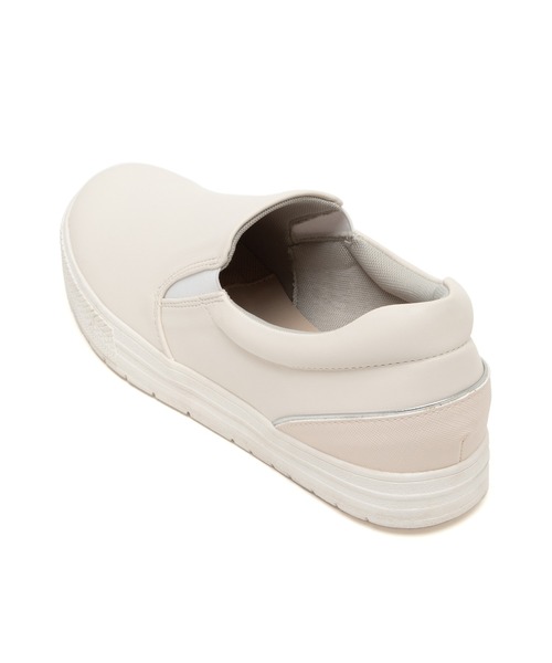 JELLY BEANS（ジェリービーンズ）の「【レイン対応】レインスリッポンスニーカー(411-59331)JELLY BEANS(ジェリービーンズ)（レインシューズ・レディース・ホワイト/ライトグレー/ブラック・S/M/L/LL）」の9枚目の写真