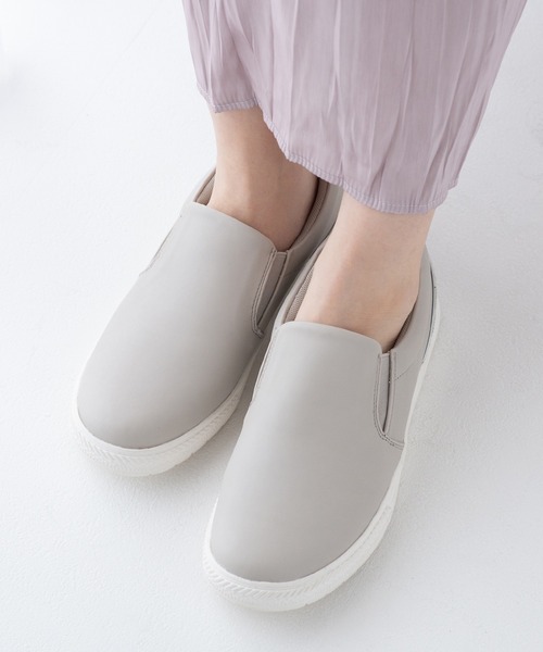 JELLY BEANS（ジェリービーンズ）の「【レイン対応】レインスリッポンスニーカー(411-59331)JELLY BEANS(ジェリービーンズ)（レインシューズ・レディース・ホワイト/ライトグレー/ブラック・S/M/L/LL）」の19枚目の写真