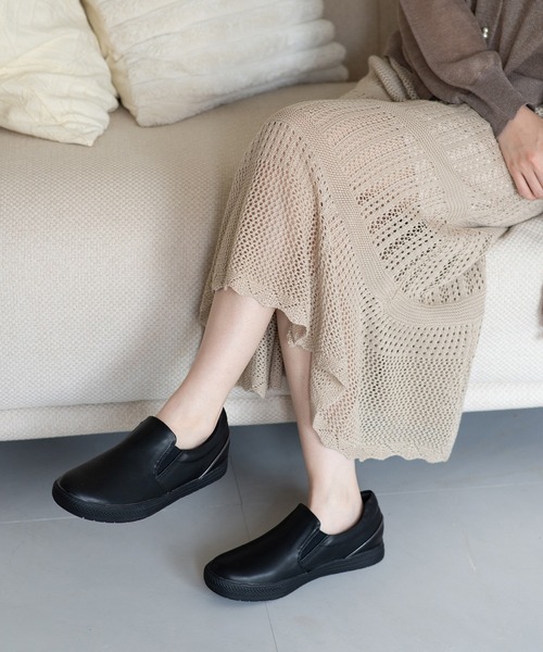 JELLY BEANS（ジェリービーンズ）の「【レイン対応】レインスリッポンスニーカー(411-59331)JELLY BEANS(ジェリービーンズ)（レインシューズ・レディース・ホワイト/ライトグレー/ブラック・S/M/L/LL）」の17枚目の写真