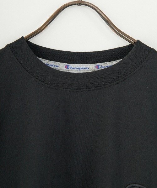 Champion チャンピオン ワンポイント刺繍ロゴ ビックシルエット XXL黒 新品 21AW Champion (チャンピオン) ワンポイント刺繍 ロゴ スウェット