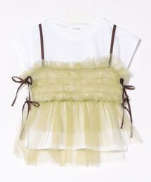 LILY BROWN | チュールビスチェセットTシャツ(Tシャツ/カットソー)