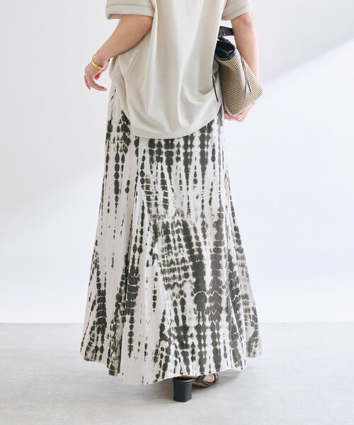 RIVE DROITE（リヴドロワ）の「【à Nice （ア ・ニース）】タイダイプリントマキシスカート（スカート・レディース・ブラック/カーキ・38/36）」の9枚目の写真