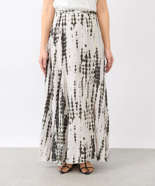 RIVE DROITE（リヴドロワ）の「【à Nice （ア ・ニース）】タイダイプリントマキシスカート（スカート・レディース・ブラック/カーキ・38/36）」の10枚目の写真