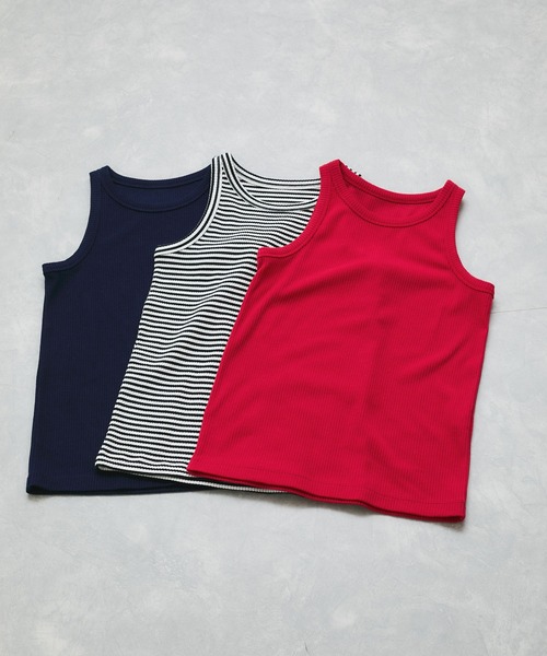 VIS(ビス)の「アメリカンスリーブテレコタンクトップ(タンクトップ・レディース・ネイビー/レッド/ホワイト系その他・FREE)」の7枚目の写真
