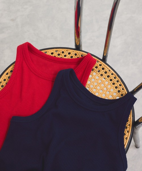 VIS(ビス)の「アメリカンスリーブテレコタンクトップ(タンクトップ・レディース・ネイビー/レッド/ホワイト系その他・FREE)」の14枚目の写真