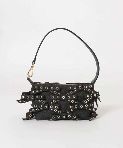 GANNI　Pouch Eyelet Mix Denim