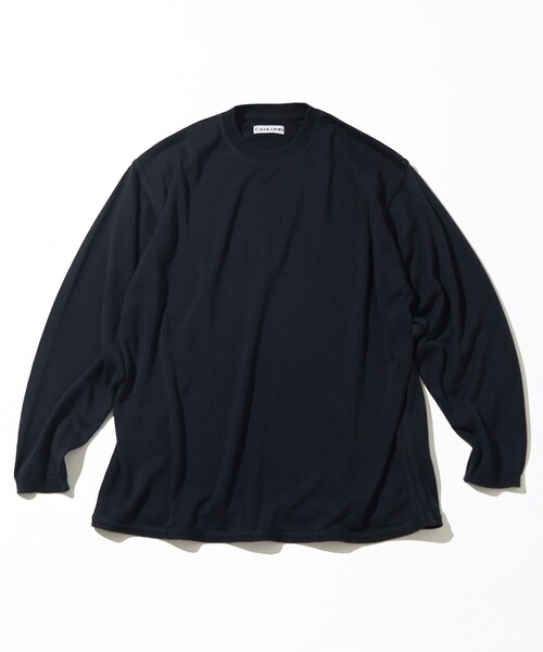 カウラム　CAHLUMN ロンT ニット　CAHLUMNストア限定 CAHLUMN/カウラム Silk Cotton Long Sleeve T-Shirt/シルク