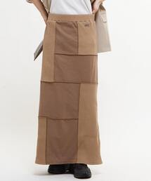【HL】PATCHWORK RIB SKIRT