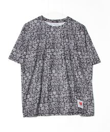 ティゴラ TIGORA ランニング半袖Tシャツ 総柄(キースへリング)