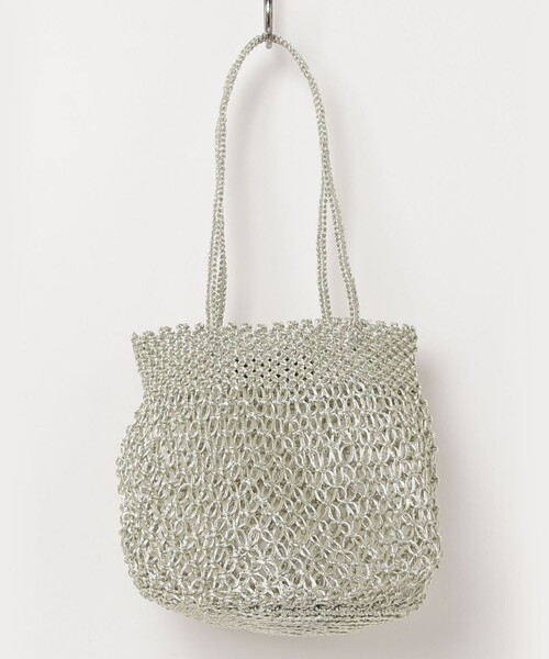 fredy emue（フレディエミュ）の「【The Bagmati】メタリックコードラウンドバッグ（かごバッグ・レディース・ブラック/シルバー/ゴールド・FREE）」の15枚目の写真