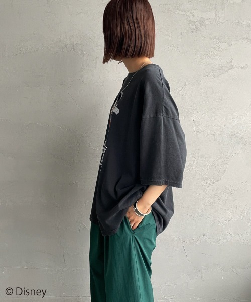 tシャツ 「JEANS FACTORY CLOTHES/ジーンズファクトリークローズ」  MICKEY MOUSE / ダメージ キャラクターTシャツ JEANS FACTORY Clothes tシャツ 「JEANS CLOTHES/ジーンズ