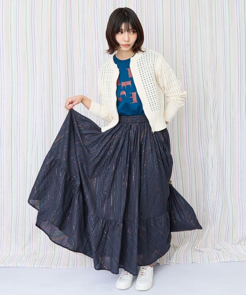 JETSET SOLO PLUS （ジェットセットソロプラス）の「【JETSET SOLO PLUS】JESETロゴシルケットノースリTシャツ（Tシャツ/カットソー・レディース・ブラック/ブルーグリーン/チャコール・FREE）」の11枚目の写真