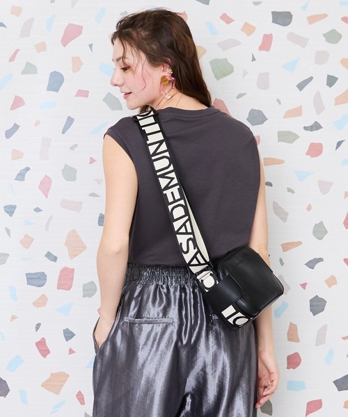 JETSET SOLO PLUS （ジェットセットソロプラス）の「【JETSET SOLO PLUS】JESETロゴシルケットノースリTシャツ（Tシャツ/カットソー・レディース・ブラック/ブルーグリーン/チャコール・FREE）」の12枚目の写真