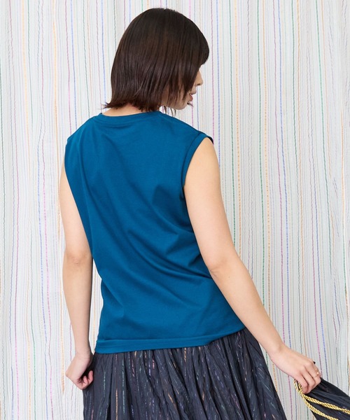 JETSET SOLO PLUS】JESETロゴシルケットノースリTシャツ（T