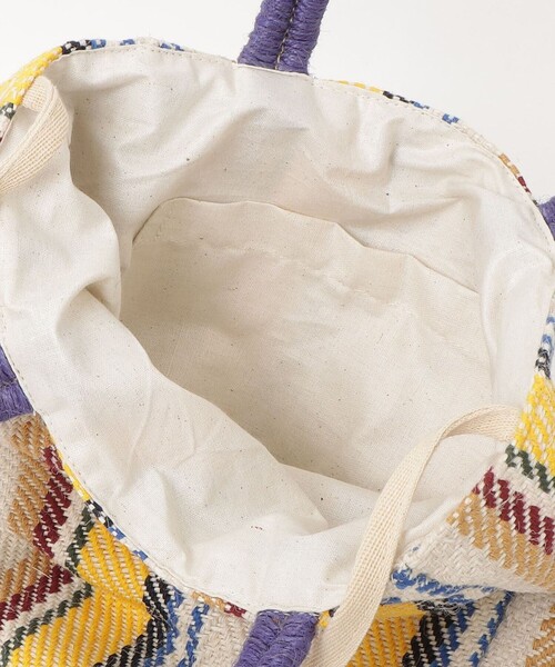 fredy emue（フレディエミュ）の「【TARANGO/タランゴ】ジュート台形バッグ（かごバッグ・レディース・ブラック系その他/ブルー系その他3/イエロー系その他3・FREE）」の4枚目の写真