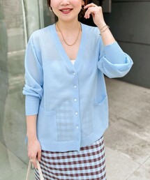 ノーリーズソフィ　カーディガン NOLLEY'S sophi ミントグリーン NOLLEY'S Sophi（ノーリーズソフィ）の「《手洗い可能
