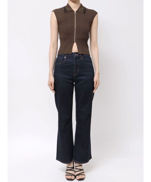 MERCURYDUO（マーキュリーデュオ）の「ZIPポロニット（ニット/セーター・レディース・ミント/ベージュ/ブラウン・FREE）」の9枚目の写真