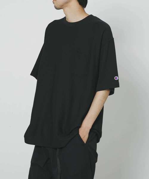 確保済◆メンズ◆関税無◆国内発OFF-WHITE x CHAMPION Tシャツ紺 OFF-WHITE 銀座店 オフホワイト×Champion チャンピオン コラボ
