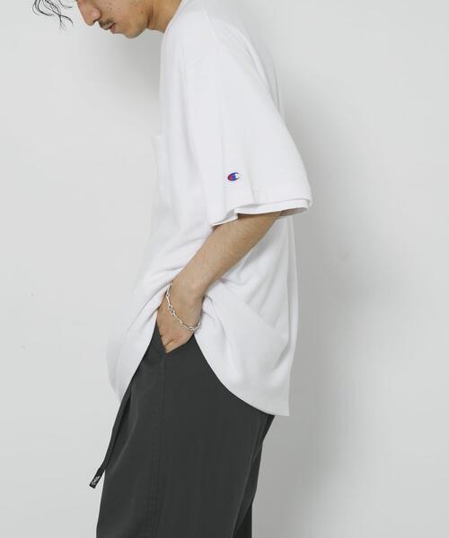 Champion（チャンピオン）の「LOWERCASE×Champion　速乾ReverseWEave TEE（Tシャツ/カットソー・メンズ・ホワイト/ブラック/ネイビー/グレー・MEDIUM/LARGE/X-LARGE）」の20枚目の写真