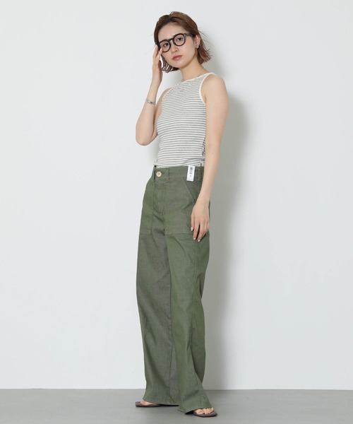 Gready Brilliant(グレディブリリアン)の「アメスリボーダータンクトップ(Tシャツ/カットソー・レディース・グレー/ブラック/レッド・FREE)」の9枚目の写真