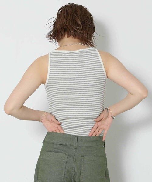 新着 セール】アメスリボーダータンクトップ（Tシャツ/カットソー トップス