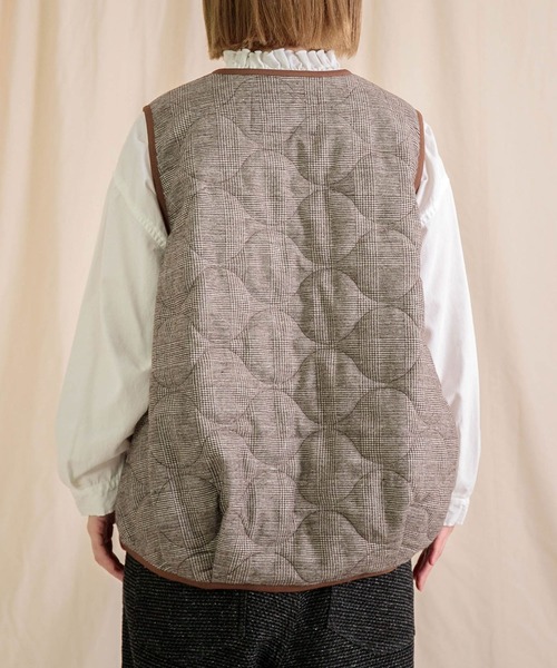 【ブロカントしげ品】 Brocante / ブロカント] グレンチェック キルトココンジレ | Domingo