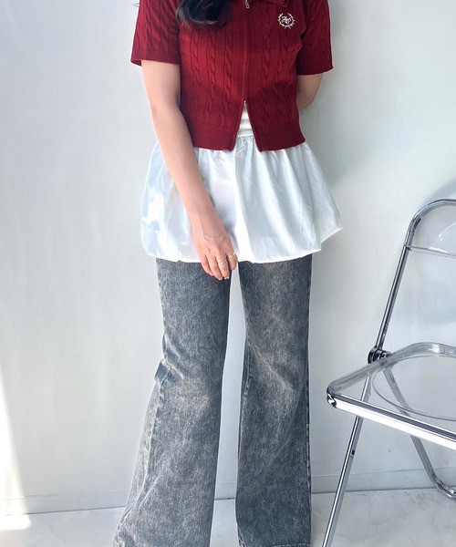 AS KNOW AS plus（アズノゥアズプラス）の「●重ねてアソートデザイン タンクキャミソール（バルーン・レース・ドットティアード）（キャミソール・レディース・ホワイト系1/ホワイト系2/ホワイト系3・FREE）」の21枚目の写真