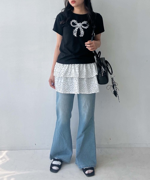 AS KNOW AS plus（アズノゥアズプラス）の「●重ねてアソートデザイン タンクキャミソール（バルーン・レース・ドットティアード）（キャミソール・レディース・ホワイト系1/ホワイト系2/ホワイト系3・FREE）」の9枚目の写真