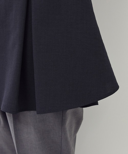 ROPE' PICNIC（ロペピクニック）の「【接触冷感】ハートネックペプラムブラウス（シャツ/ブラウス・レディース・サックスブルー/ネイビー/ベージュ/ブラウン・38）」の14枚目の写真