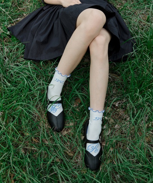 ROCKFISH WEATHERWEAR（ロックフィッシュウェザーウェア）の「[X MINJUKIM] RIBBON SOCKS（ソックス/靴下・レディース・ホワイト・FREE）」の8枚目の写真