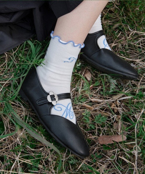 ROCKFISH WEATHERWEAR（ロックフィッシュウェザーウェア）の「[X MINJUKIM] RIBBON SOCKS（ソックス/靴下・レディース・ホワイト・FREE）」の6枚目の写真